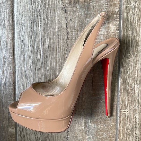 ‼️SOLD‼️CHRISTIAN LOUBOUTIN Lady Peep Sling Heels - Picture 16 of 16